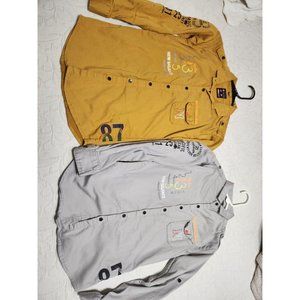 Red Fin Casual Co. Youth Button Up Shirts. Lot of 2. Youth Size 12.